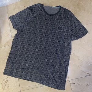 ORIGINAL PENGUIN Grey Black Design Tee